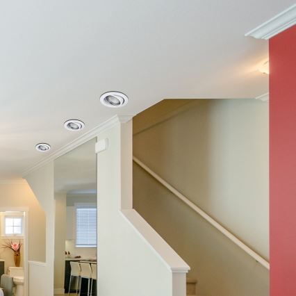 Rabalux - Σετ 3x LED χωνευτό φωτιστικό οροφής 1x GU10/3W/230V IP40