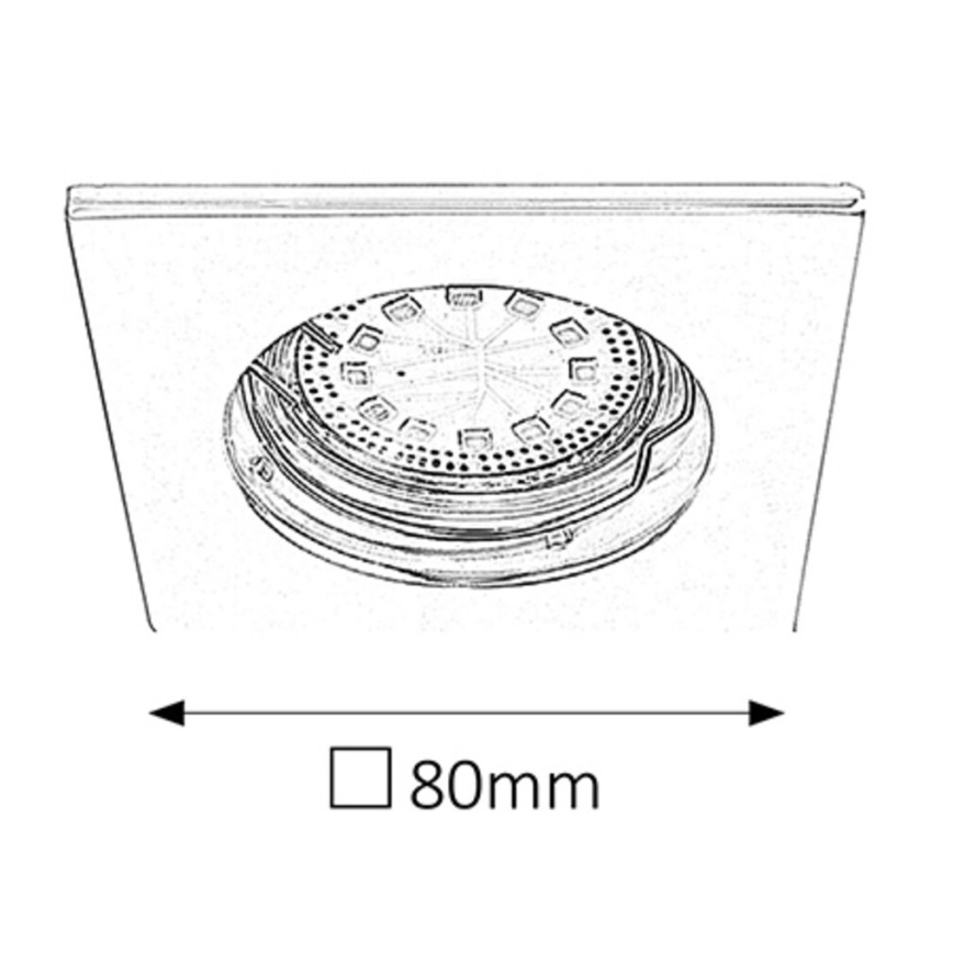Rabalux - ΣΕΤ 3xLED Χωνευτό φωτιστικό μπάνιου 3xGU10/3W/230V IP44