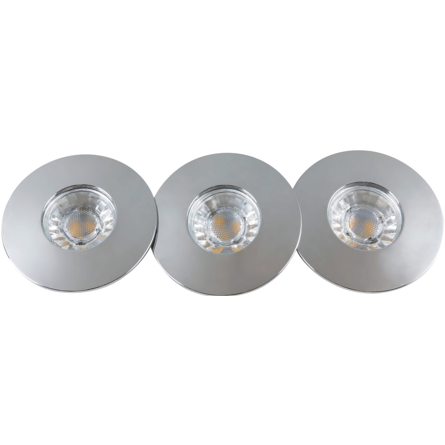 Rabalux - Σετ 3x χωνευτά φωτιστικά μπάνιου LED/4W/230V IP44