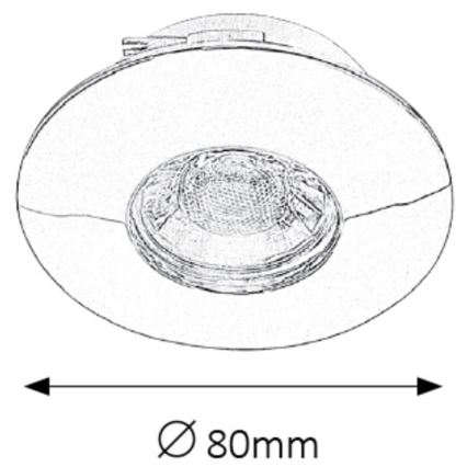 Rabalux - ΣΕΤ 3xLED Χωνευτό φως μπάνιου 3xLED/4W/230V IP44
