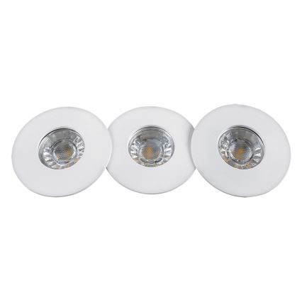Rabalux - ΣΕΤ 3xLED Χωνευτό φως μπάνιου 3xLED/4W/230V IP44