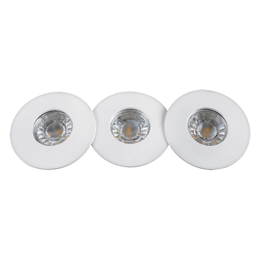 Rabalux - ΣΕΤ 3xLED Χωνευτό φως μπάνιου 3xLED/4W/230V IP44