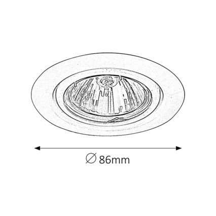 Rabalux 1093 - Χωνευτό φως SPOT RELIGHT 1xGU5,3/50W/12V