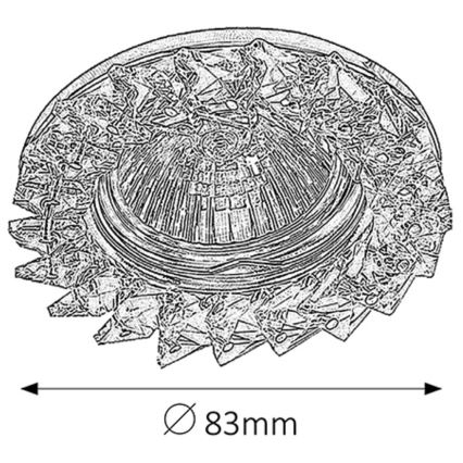 Rabalux 1160 - Χωνευτό φως SPOT FASHION 1xGU5,3/50W/12V