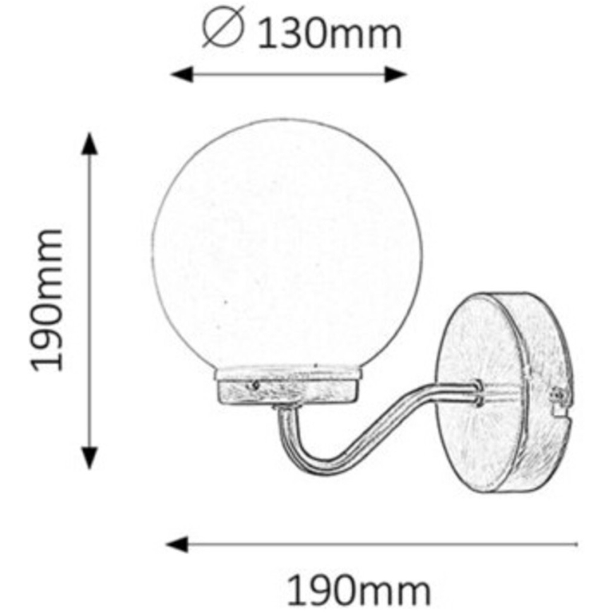 Rabalux - Επιτοίχιο φωτιστικό μπάνιου 1xE14/40W/230V IP44