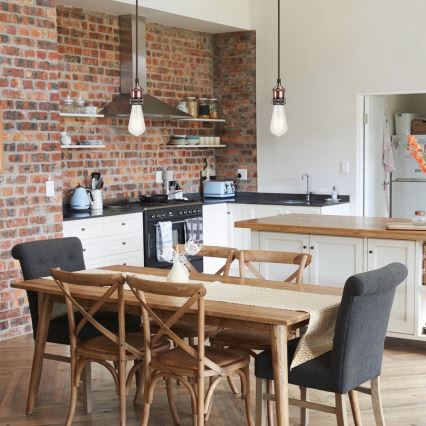 Rabalux - Κρεμαστό φως E27/40W μπρονζέ