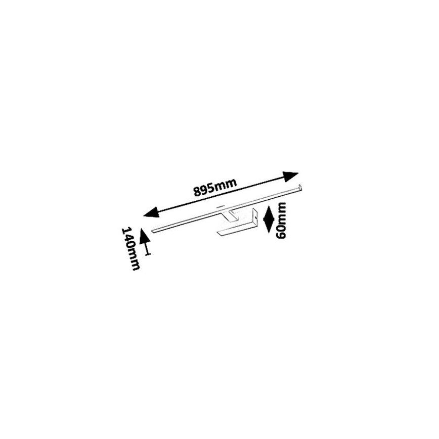 Rabalux 1464 - Φως καθρέφτη μπάνιου LED ALBINA LED/18W/230V IP23