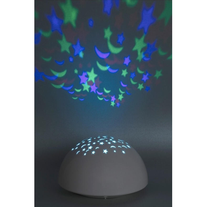 Rabalux - LED Φως νυκτός RGB LED/0,5W/3xAA