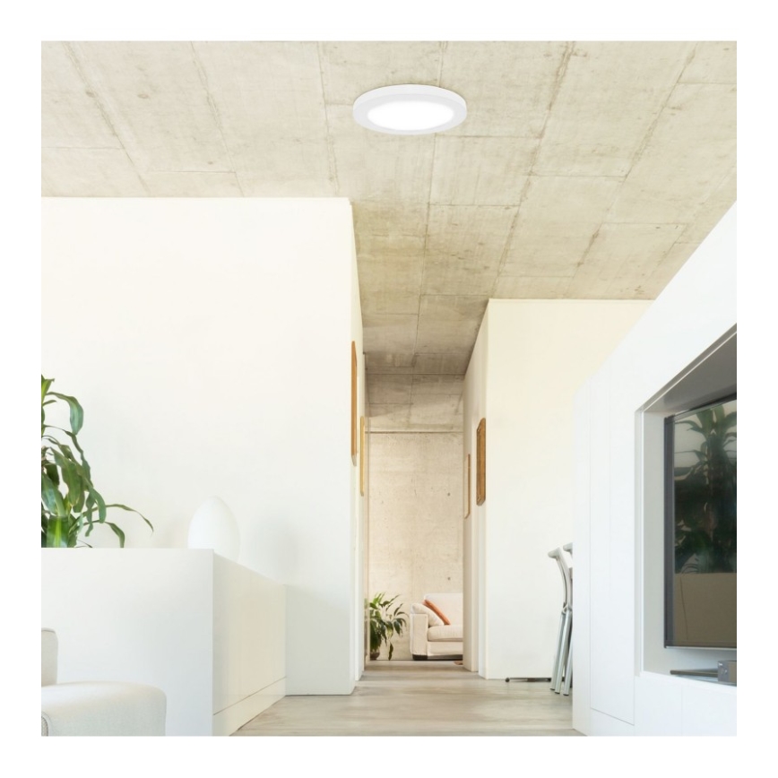 Rabalux - Φωτιστικό οροφής LED με αισθητήρα LED/18W/230V 4000K 22,5 cm