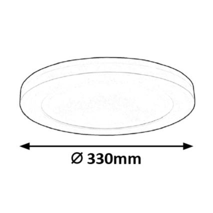 Rabalux - Φωτιστικό οροφής LED με αισθητήρα LED/30W/230V 33 cm