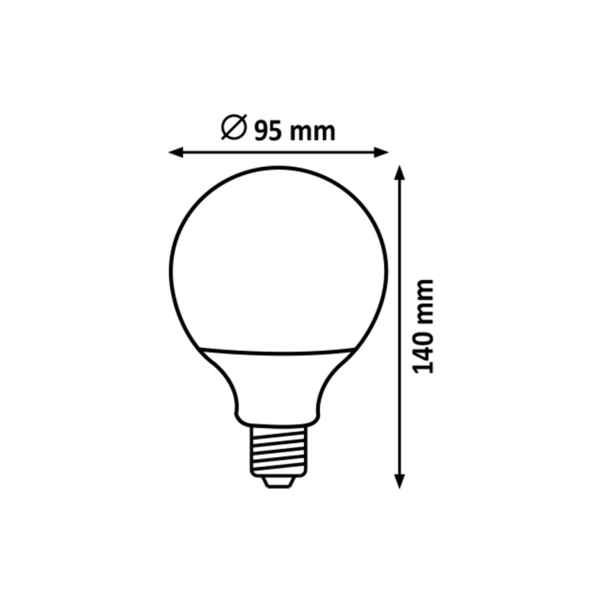 Rabalux  - Λαμπτήρας LED G95 E27/15W/230V 4000K