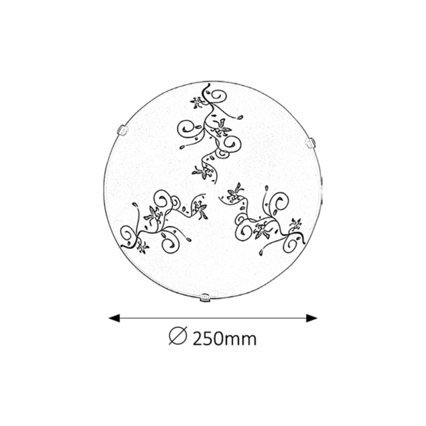 Rabalux - Φως οροφής 1xE27/60W/230V