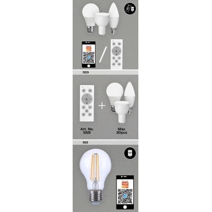 Rabalux - Λαμπτήρας LED RGB ρυθμιζόμενος GU10/5W/230V Wi-Fi 3000-6500K