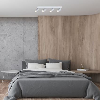 Rabalux - Οροφής σποτ φωτιστικό 4xGU10/25W/230V λευκό