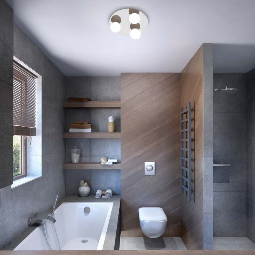 Rabalux - Φωτιστικό οροφής μπάνιου 3xG9/28W/230V IP44 διάμετρος 30 cm