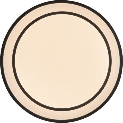 Rabalux - Ρυθμιζόμενο φωτιστικό οροφής LED, 40W, 230V, 3000-6500K, μαύρο, διάμ. 49 εκ. + τηλεχειριστήριο