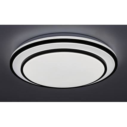 Rabalux - Φωτιστικό οροφής LED Dimmable LED/40W/230V 3000-6500K μαύρο + τηλεχειριστήριο