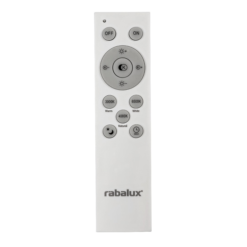 Rabalux - Φωτιστικό οροφής LED Dimmable LED/40W/230V 3000-6500K μαύρο + τηλεχειριστήριο