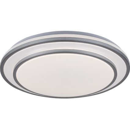 Rabalux - Φωτιστικό οροφής LED Dimmable LED/40W/230V 3000-6500K ασημί + τηλεχειριστήριο