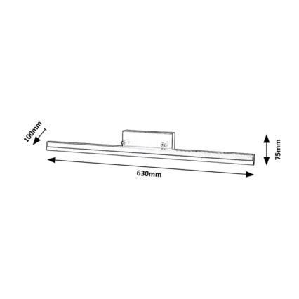 Rabalux - Φωτισμός καθρέφτη μπάνιου LED LED/18W/230V 63 cm IP44