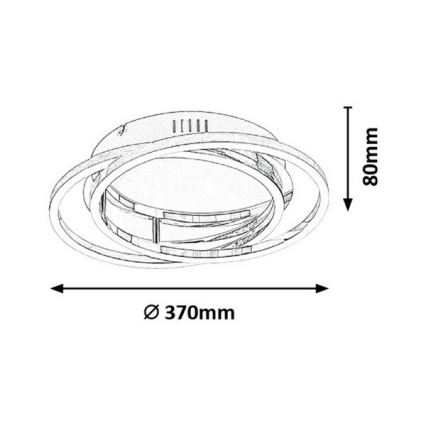 Rabalux - Φως οροφής LED LED/30W/230V διάμετρος 37cm