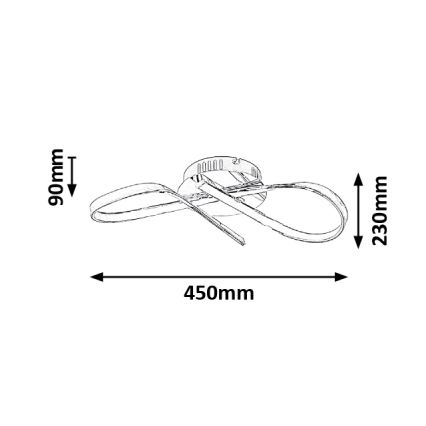 Rabalux - Φως οροφής LED LED/20W/230V