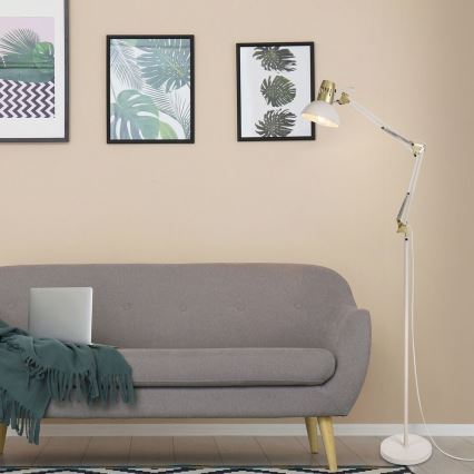 Rabalux - Επιδαπέδιο φωτιστικό 1xE27/40W/230V κρεμ/χρυσό