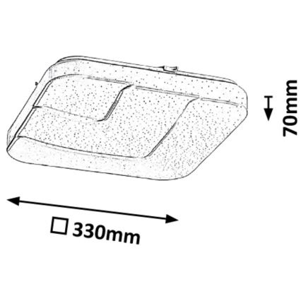 Rabalux - Φως οροφής LED LED/18W/230V