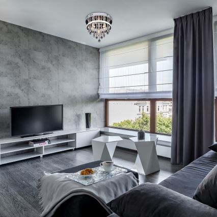 Rabalux - Κρυστάλλινο επιφανειακό φωτιστικό οροφής LED/20W/230V + 3xE14/40W διάμ. 30 cm