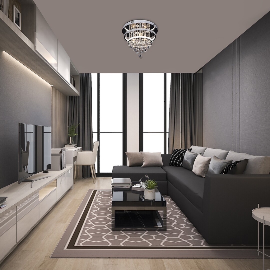 Rabalux 2237 - Κρυστάλλινο επιτοίχιο φωτιστικό PALLAS LED/32W/230V + 3xE14/40W