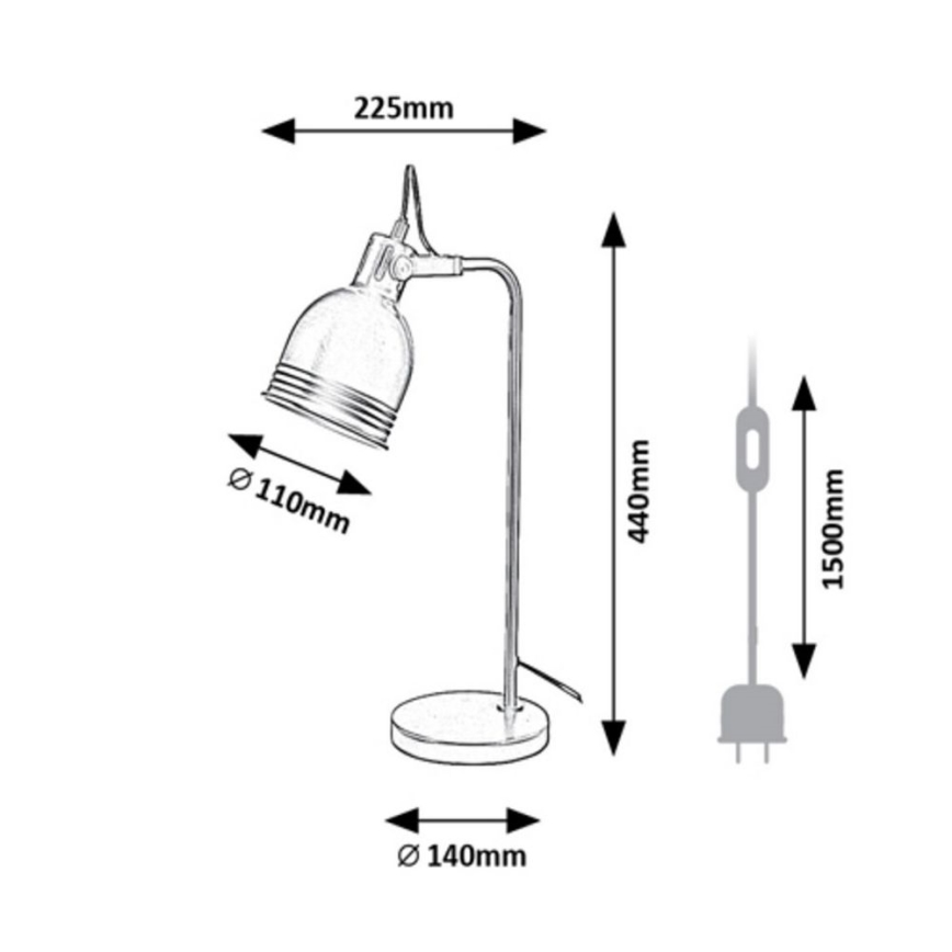 Rabalux - Επιτραπέζιο φωτιστικό 1xE14/25W/230V μπεζ