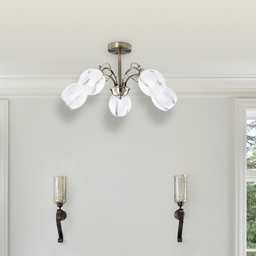 Rabalux - Φως οροφής 5xE27/60W/230V