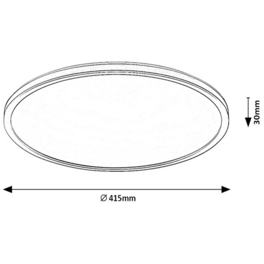 Rabalux - LED RGB Ρυθμιζόμενο φωτιστικό οροφής LED/22W/230V Wi-Fi Tuya + τηλεχειριστήριο διάμ. 41,5 εκ.