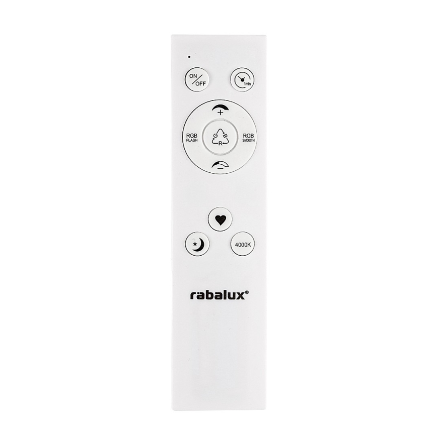 Rabalux - LED RGB ρυθμιζόμενο φωτιστικό οροφής LED/22W/230V Wi-Fi Tuya + τηλεχειριστήριο 42x42 cm
