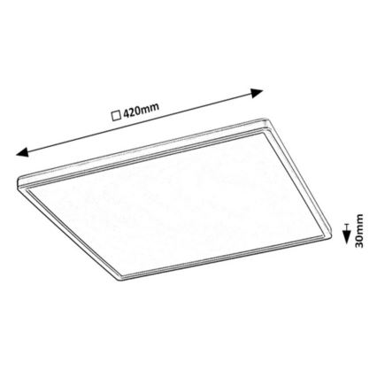 Rabalux - LED RGB dimmable φωτιστικό οροφής LED/22W/230V Wi-Fi + τηλεχειριστήριο