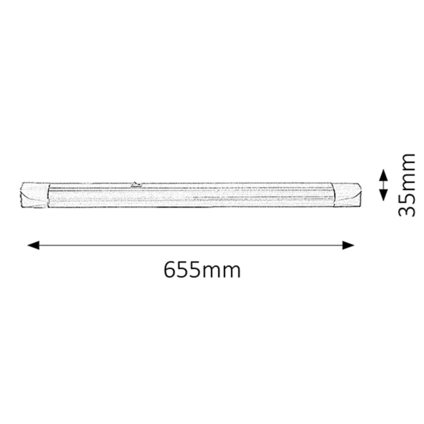 Rabalux - LED Φωτιστικό πάγκου 1xG13/18W/230V 65,5 cm