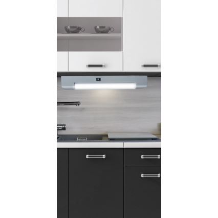 Rabalux - LED Φωτιστικό πάγκου BAND LIGHT 1xG13/10W/230V 39,5 cm ασημί