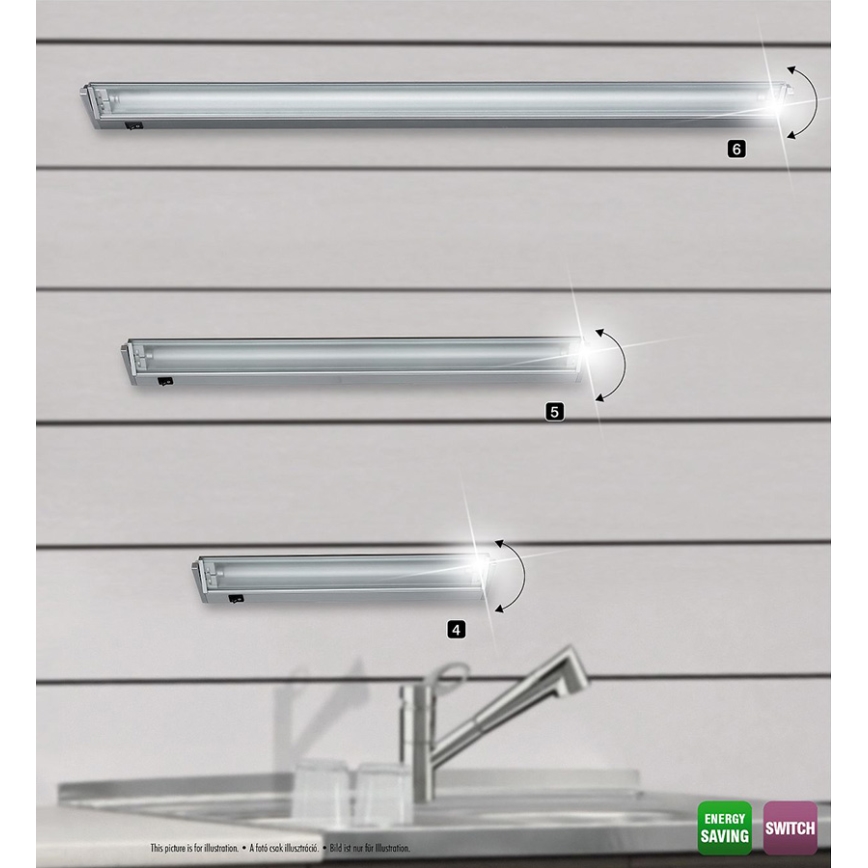 Rabalux 2366 - Φως για κάτω από το ντουλάπι EASY LIGHT 1xG5/21W/230V