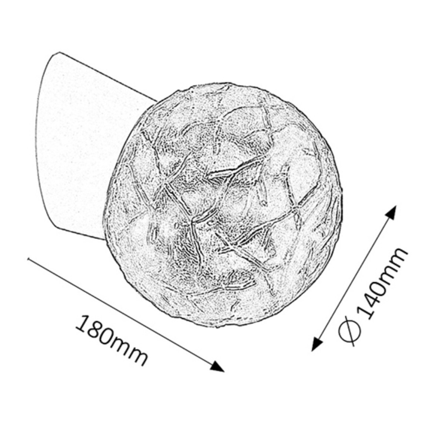 Rabalux - Φως τοίχου 1xE27/60W/230V