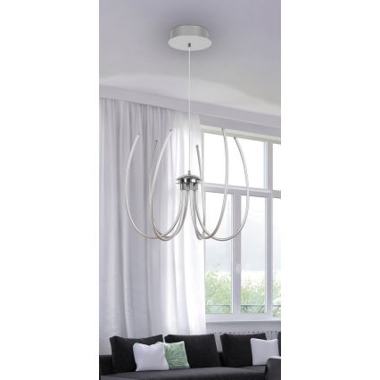 Rabalux 2434 - Πολύφωτο LED ALISHA LED/62W/230V ασήμι