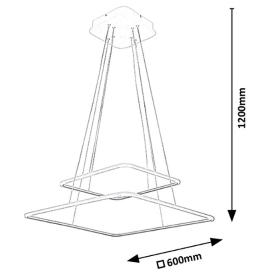 Rabalux - Πολύφωτο LED LED/65W/230V λευκό