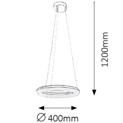 Rabalux - Πολύφωτο dimmer LED LED/24W/230V