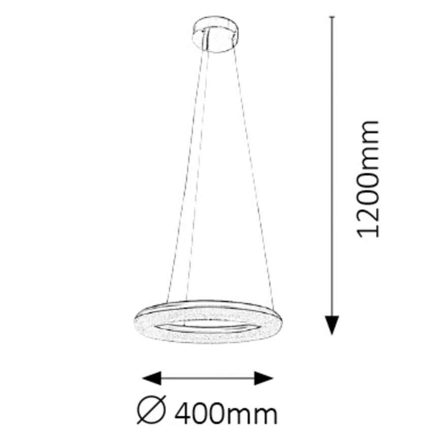 Rabalux - Πολύφωτο dimmer LED LED/24W/230V