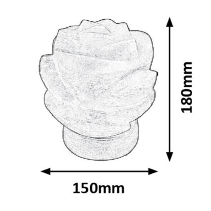 Rabalux - Λάμπα από αλάτι 1xE14/15W/230V 3,5 kg