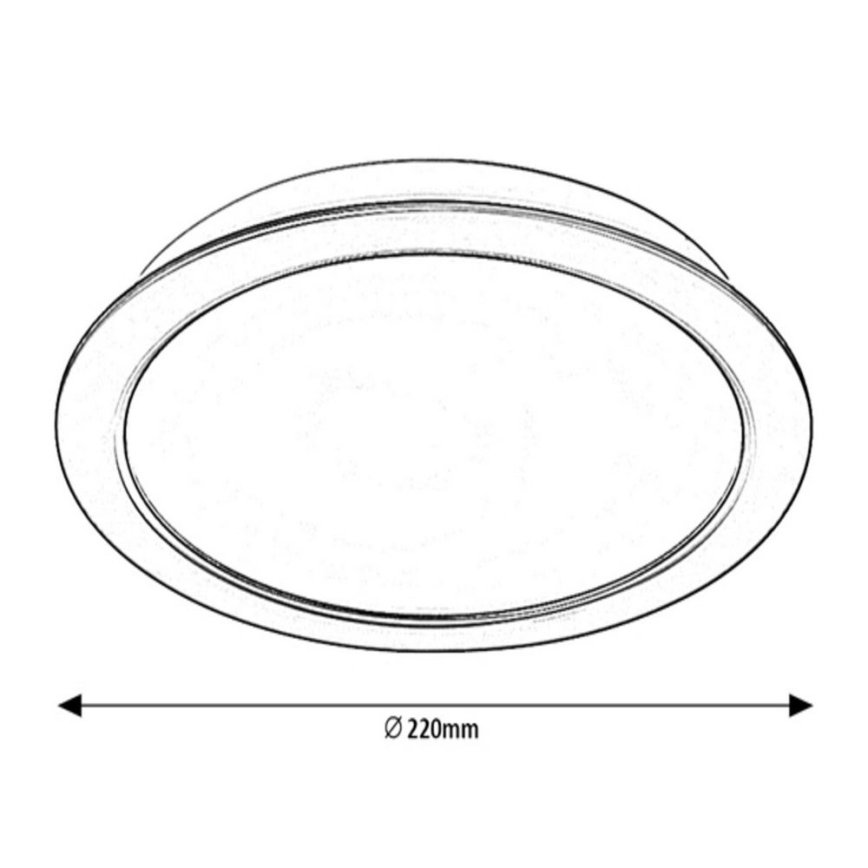 Rabalux - Ενσωματωμένο φωτιστικό LED/24W/230V διάμ. 22 εκ.