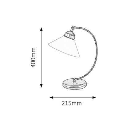Rabalux - Επιτραπέζια λάμπα 1xE27/60W/230V