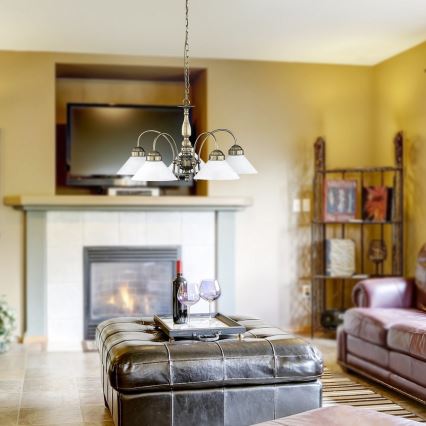 Rabalux - Πολύφωτο σε αλυσίδα 5xE27/60W/230V