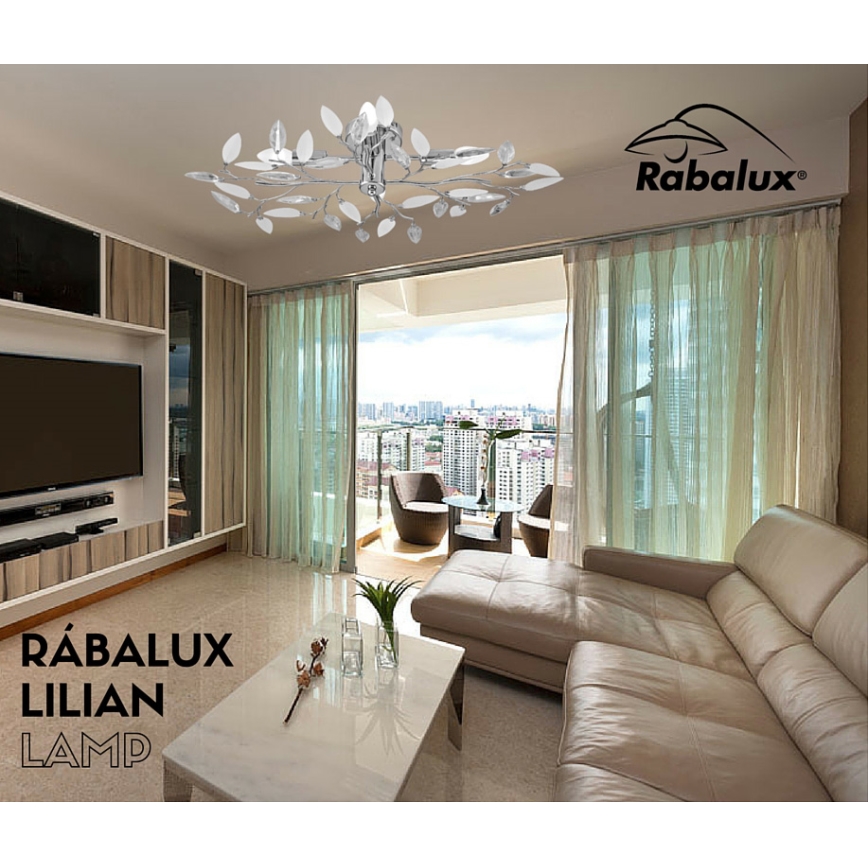 Rabalux - Φωτιστικό οροφής 4xE14/40W/230V 46,5x69,5 cm