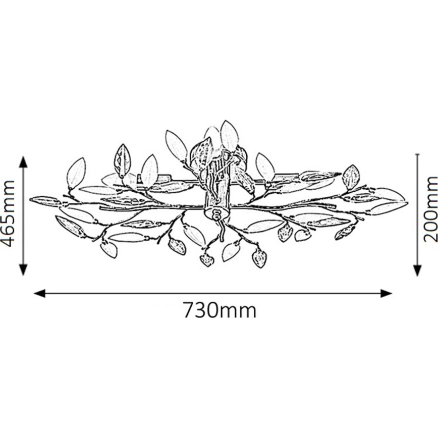 Rabalux - Φωτιστικό οροφής 4xE14/40W/230V 47x69,5 cm