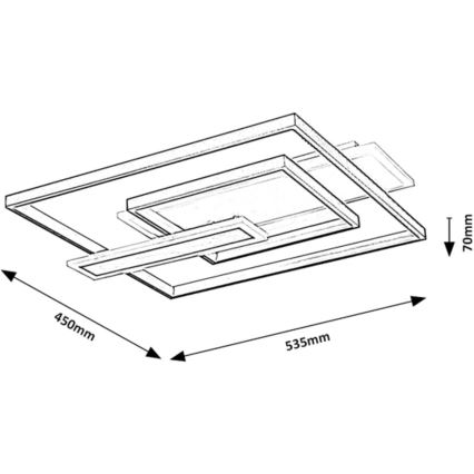 Rabalux - Φωτιστικό οροφής LED/50W/230V 43x53,5 cm